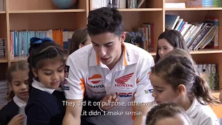 Marc Márquez and Dani Pedrosa as 'maths teachers'