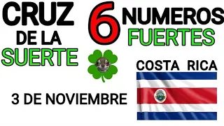 Cruz de la suerte y numeros ganadores para hoy 3 de Noviembre para Costa Rica