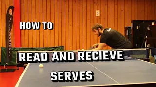 Tips & Tricks, How to read and return a spinny SERVE in table tennis| Tutorial