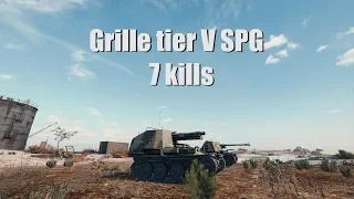 Grille - tier V SPG gameplay, 7 kills