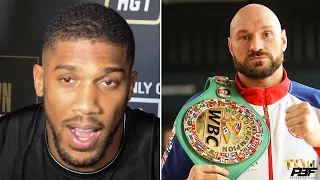 ANTHONY JOSHUA FIRST REACTION TO COLLAPSE OF TYSON FURY VS OLEKSANDR USYK, DEONTAY WILDER, MILLER