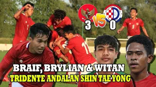 Indonesia U19 (3) vs (0) NK Dugopolje ,Triple Goal Braif Fatari, Brylian Aldama& Witan Sulaeman.!!