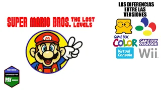 Las Diferencias entre las versiones de Super Mario Bros. The Lost Levels