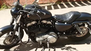 Harley-Davidson XL1200N Nightster Screaming Eagle exhaust and walk around