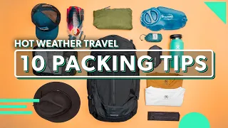 10 Minimalist Packing Tips For Hot Weather Travel | How To Pack Light & Keep Cool (Spring & Summer)