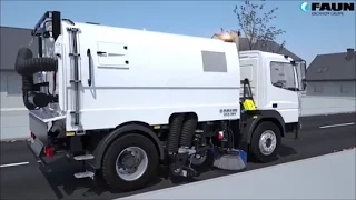 Balayeuse Faun Viajet - Animation / Street Sweeper Animation, Kehrmaschine, Street Cleaner