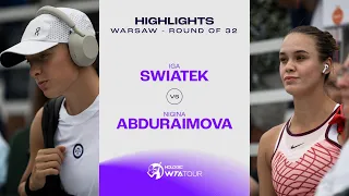 Iga Swiatek vs. Nigina Abduraimova | 2023 Warsaw Round of 32 | WTA Match Highlights