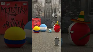 Porque le pegas con un palo - Countryballs 3D  #countyballs #funnymemes #humor #memes