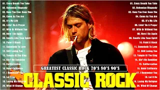 Top 100 Classic Rock Songs Of All Time🔥Nirvana, Pink Floyd, Queen,Def Leppard,Guns' N Roses,Bon Jovi