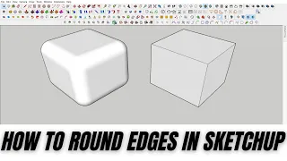 How to round edges in Sketchup