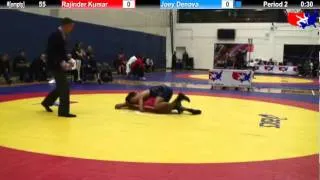 2012 Kiki Cup 55: Rajinder Kumar (India) vs. Joey Denova (USA #4)