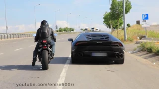 Lamborghini Huracan vs CBR 1000RR