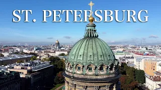 Saint-Petersburg (Drone view 4k)