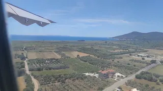 Landing at Samos airport - Atterrissage à l'aéroport de Samos