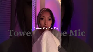 Towel On The Mic 🎤 | ASMR #shorts