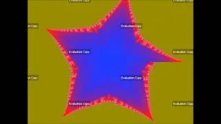 Ultra Fractal 5 - Inversed Mandelbrot to 8-Point Star
