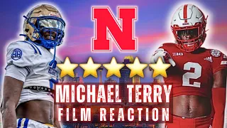 Nebraska's Next FIVE STAR? | Michael Terry III FILM REACTION | Husker Football Recruiting