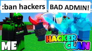 I BANNED a HACKER CLAN, and They Got MAD... (Roblox BedWars)