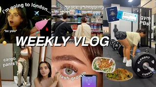 WEEKLY VLOG | I BOOKED A TRIP TO LONDON bc yolo | GYM PBs | GROCERY HAUL | RESET | Conagh Kathleen