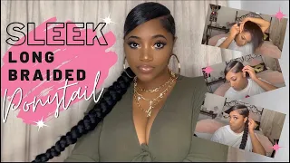 SLEEK LONG BRAIDED PONYTAIL | JERIANNA JE'NAE