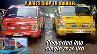 Hyundai Porter 2 Converted into single rear tire ship to Luzon | Monique Bongo Surplus