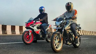 Pulsar Ns200 Bs6 vs Pulsar Rs200 Bs6 Race | Rolling Race