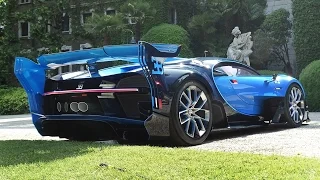 Bugatti Vision GT Start Up & LOUD Revs - Quad-Turbo W16 Engine Sound