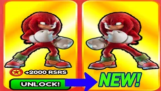 [KNUCKLES❗] Sonic Speed Simulator - MOVIE KNUCKLES NEW CHARACTER UNLOCKED FULL GAMEPLAY FHD