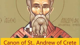 Great Compline and Canon of St. Andrew of Crete