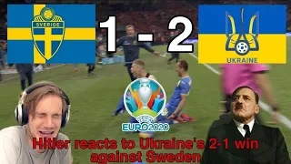 Hitler reacts to Ukraine's 2-1 win against Sweden