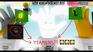 I used rob glove to bully teamers | Slap Battles roblox