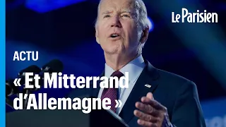 Joe Biden confond Macron avec Mitterrand.... et la France avec l'Allemagne