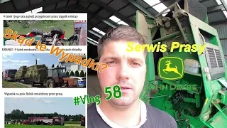 Vlog58 Serwisujemy Prasę JohnDeere 582!  Skąd nagłe wypadki w Rolnictwie?