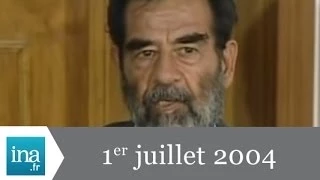 20h France2 du 1er Juillet 2004 - Procès de Saddam Hussein - Archive INA