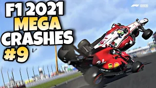 F1 2021 MEGA CRASHES #9