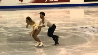 Entrenamiento 13/12/2014 Gabrielle Papadakis/Guillaume Cizeron  - Final Gran Prix 2014