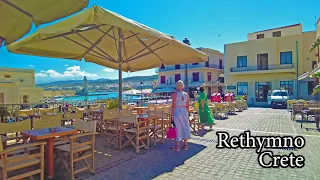 Finally Showing You  Rethymno of Crete Again - 4K Walking Tour