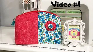 Necessaire Meia Lua Nova Versão Video #1 - DIY Half Moon Zipper Pouch video #1 | Aline Nunes