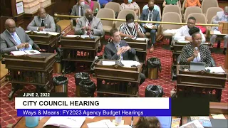 FY2023 Agency Budget Hearings; June 02, 2022