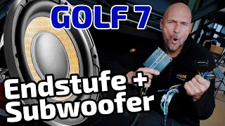 VW Golf 7 | More bass in 30 minutes | Amplifier + Subwoofer | ARS24