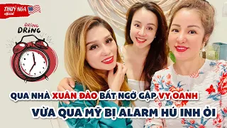 Qua nhà Xuân Đào bất ngờ gặp Vy Oanh vừa qua Mỹ bị alarm hú inh ỏi