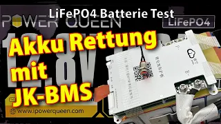 Defektes BMS ersetzen: JK-BMS in Power Queen 12,8V 100Ah #lifepo4 mit Heizfunktion einbauen