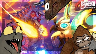 Godzilla Reacts To Baby Mothra vs. Mecha Godzilla, King Ghidorah, Rodan – Animation 10