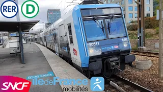 RER D [4K] Du Z20500 Hybride IDFM en gare de Stade de France Saint-Denis