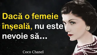 Citate imbatabile ale lui Coco Chanel despre viață și femei