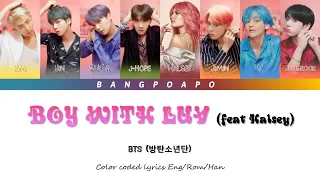 BTS (방탄소년단) - BOY WITH LUV ft Halsey (Color Coded Lyrics Eng/Rom/Han)