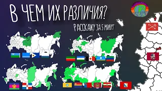 В чем разница между республиками, округами и областями? Различия регионов России