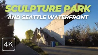 4K Walk the Seattle Waterfront - Ferry Terminal to Olympic Sculpture Park, WA Washington USA 2021