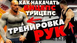 Как НАКАЧАТЬ БИЦЕПС и ТРИЦЕПС? Тренировка рук за 5 минут