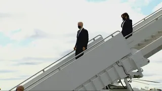 Biden, Harris arrive in metro Atlanta at Dobbins Air Reserve Base